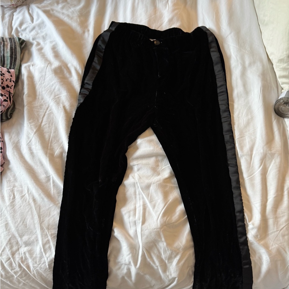 Sleepy Jones Black Velvet Trousers